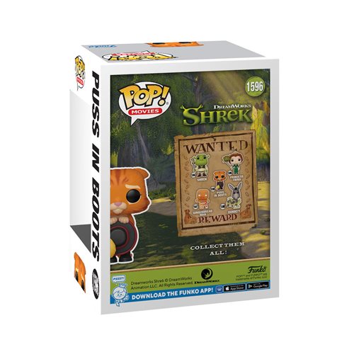 Funko POP! #1596 Shrek DreamWorks 30th Anniversary Puss in Boots with Hat
