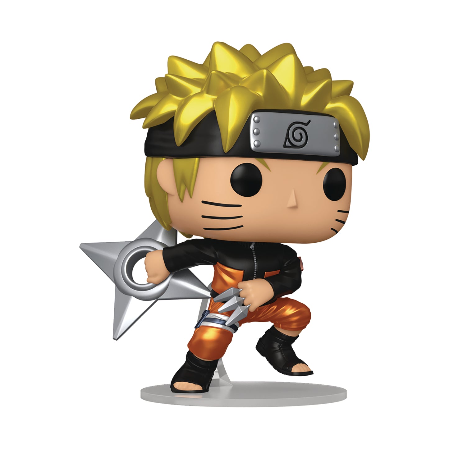 Funko POP! Anime Naruto Shippuden Season 14 Naruto Uzumaki with Shuriken Figure #1843 (Chase Available)
