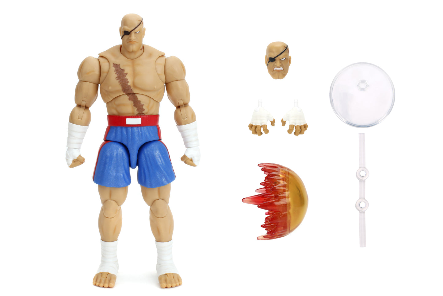 Jada Toys Ultra Street Fighter II Sagat 6-Inch Scale Deluxe Action Figure