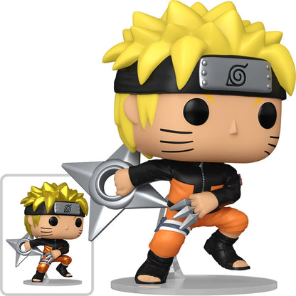 Funko POP! Anime Naruto Shippuden Season 14 Naruto Uzumaki with Shuriken Figure #1843 (Chase Available)