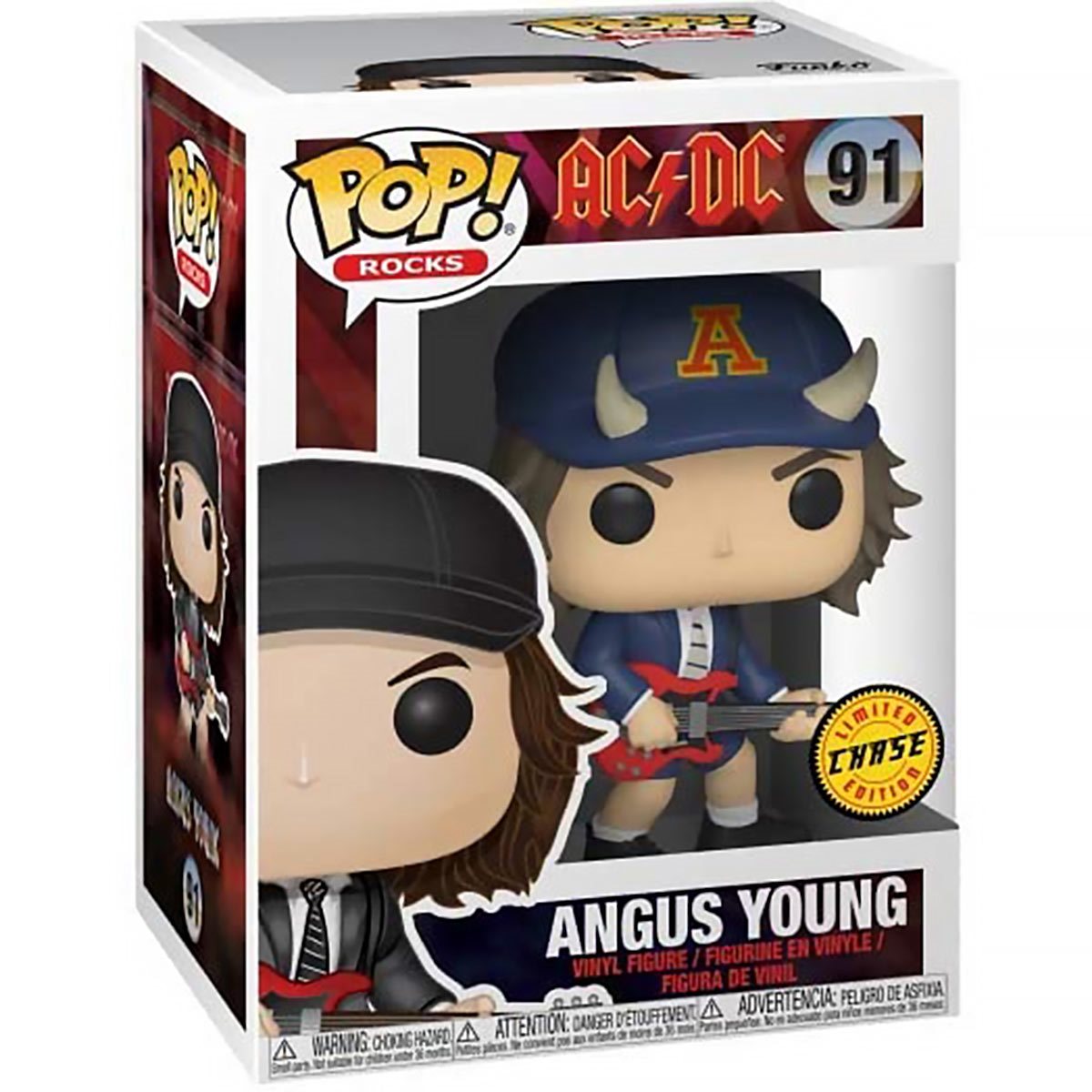 Funko POP! Rocks AC/DC Angus Young Figure #91 (Re-Run) [Chase Available]